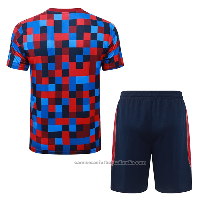 Chandal del Barcelona Manga Corta 26/27 Azul Rojo - Pantalon Corto